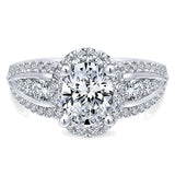14k White Gold Entwined Semi-Mount Engagement Ring