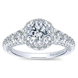 14k White Gold Infinity Semi-Mount Engagement Ring