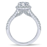 14k White Gold Entwined Semi-Mount Engagement Ring