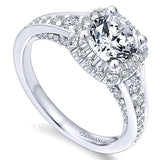 14k White Gold Entwined Semi-Mount Engagement Ring