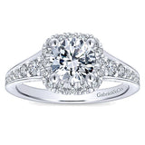 14k White Gold Entwined Semi-Mount Engagement Ring