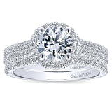 14k White Gold Entwined Semi-Mount Engagement Ring