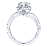 14k White Gold Nova Semi-Mount Engagement Ring