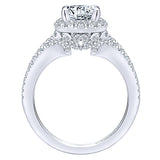14k White Gold Nova Semi-Mount Engagement Ring