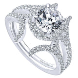 14k White Gold Nova Semi-Mount Engagement Ring
