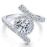 14k White Gold Nova Semi-Mount Engagement Ring
