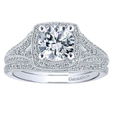 14k White Gold Entwined Semi-Mount Engagement Ring