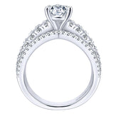 14k White Gold Nova Semi-Mount Engagement Ring