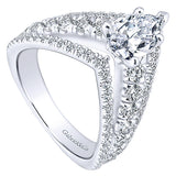 14k White Gold Nova Semi-Mount Engagement Ring