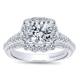 14k White Gold Entwined Semi-Mount Engagement Ring