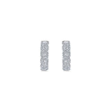 14k White Gold Huggies Huggie