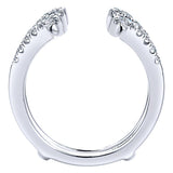 14k White Gold Contemporary Jacket Anniversary Band