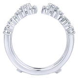 14k White Gold Contemporary Jacket Anniversary Band