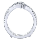 14k White Gold Contemporary Jacket Anniversary Band