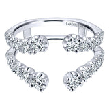 14k White Gold Contemporary Jacket Anniversary Band