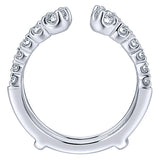 14k White Gold Contemporary Jacket Anniversary Band
