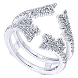 14k White Gold Contemporary Jacket Anniversary Band