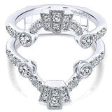 14k White Gold Victorian Jacket Anniversary Band