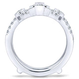 14k White Gold Victorian Jacket Anniversary Band