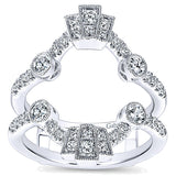 14k White Gold Victorian Jacket Anniversary Band