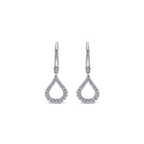14k White Gold Lusso Diamond Drop