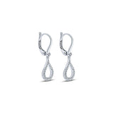 14k White Gold Lusso Diamond Drop