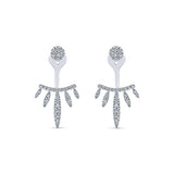 14k White Gold Gemini Peek A Boo
