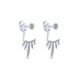 14k White Gold Gemini Peek A Boo