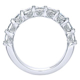 14k White Gold Contemporary Straight Anniversary Band