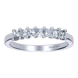 14k White Gold Contemporary Straight Anniversary Band