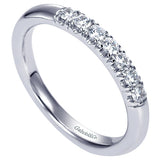 14k White Gold Contemporary Straight Anniversary Band