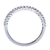 14k White Gold Contemporary Straight Anniversary Band