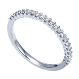 14k White Gold Contemporary Straight Anniversary Band