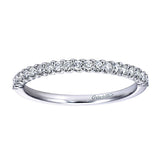 14k White Gold Contemporary Straight Anniversary Band