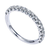 14k White Gold Contemporary Straight Anniversary Band