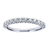 14k White Gold Contemporary Straight Anniversary Band