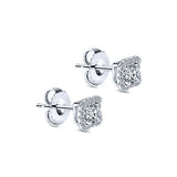 14k White Gold Lusso Diamond Stud