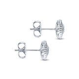 14k White Gold Hampton Stud