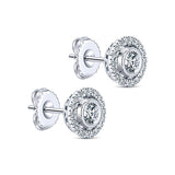14k White Gold Lusso Diamond Stud