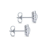 14k White Gold Lusso Diamond Stud