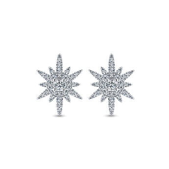 14k White Gold Starlis Stud