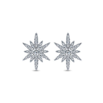 14k White Gold Starlis Stud