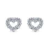 14k White Gold Eternal Love Stud