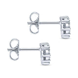 14k White Gold Eternal Love Stud