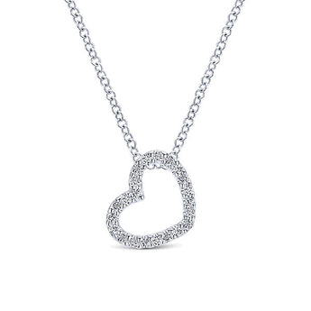 14k White Gold Eternal Love Hear
