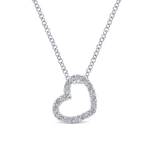 14k White Gold Eternal Love Hear
