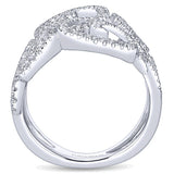 14k White Gold Fashion Ladies' Ring