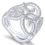 14k White Gold Fashion Ladies' Ring