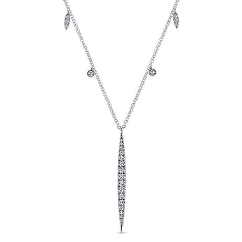 14k White Gold Kaslique Fashion Necklace