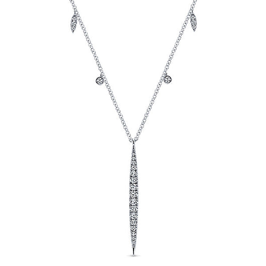 14k White Gold Kaslique Fashion Necklace